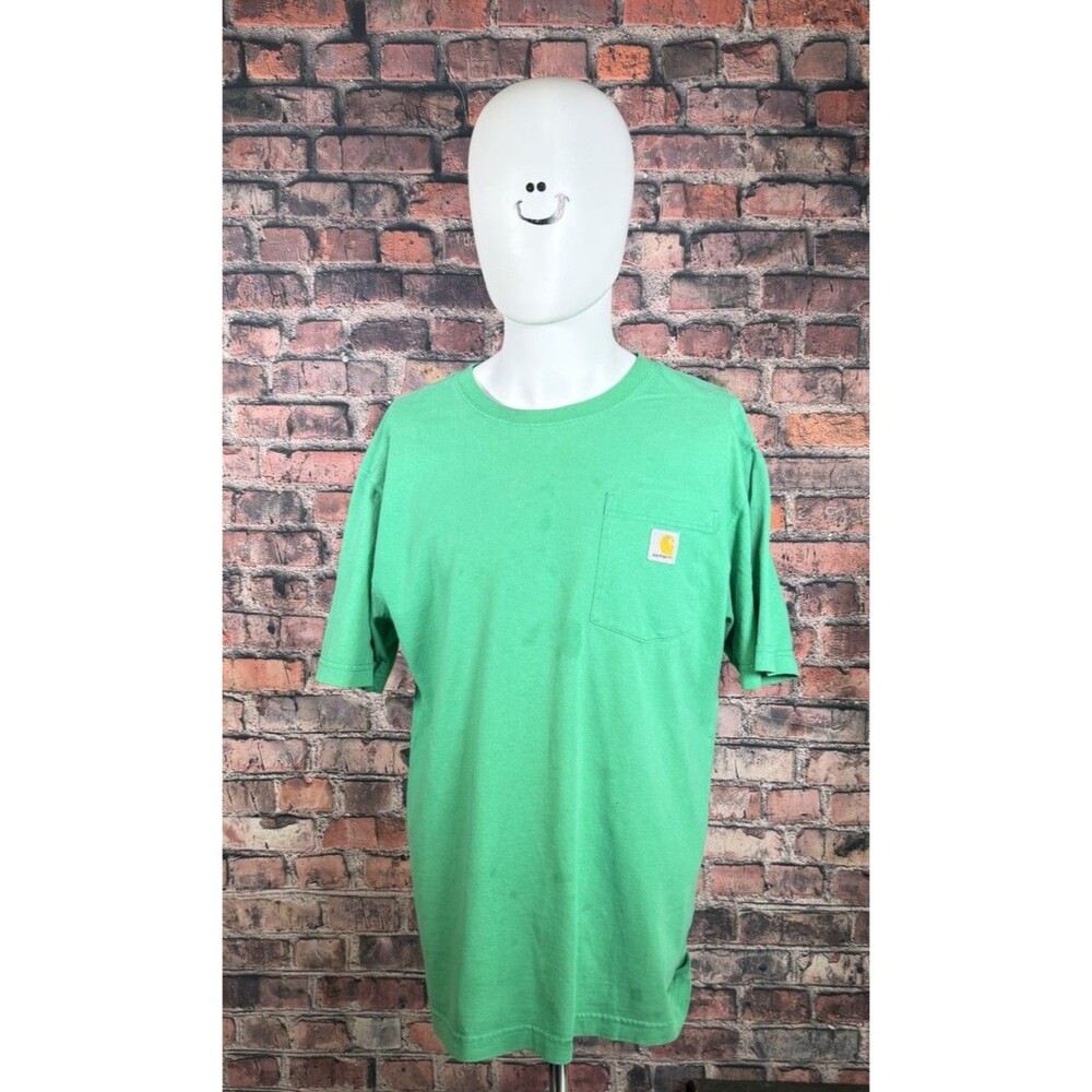 Green Carhartt Work Shirt/ Loose Fit